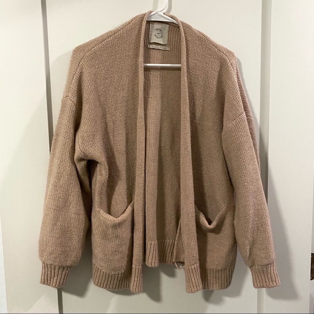 Oversized Blush Pink Cardigan